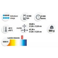 LAMPE RECHARG ORIENT LED 25W 