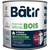  P/BOIS SATIN 0.5L ROUG RAL3004 