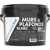  PEINTURE MUR/PLAFOND MAT 10L 