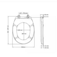  ABATTANT WC THERMODUR BLANC 