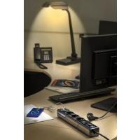  BLOC PRISES 3PC+2USB HUGO NOIR 