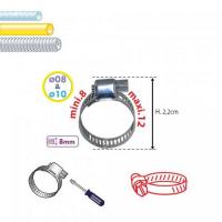  COLLIER ACIER L8 DIAM 8-12MM 