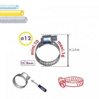  COLLIER ACIER L8 DIAM 10-16MM 