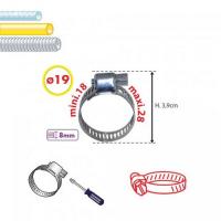  COLLIER ACIER L8 DIAM 18-28MM 