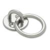  PLATINE RONDE+ANNEAU INOX D5 