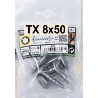  VIS TXL ZN 8 X 50MM POTEAUX 