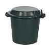  POUBELLE 80L + COUVERCLE NOIR 