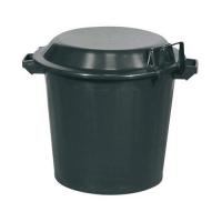  POUBELLE 80L + COUVERCLE NOIR 