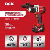  PERCEUSE VIS PERCU 20V 2X 4AH 