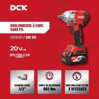  BOULONNEUSE CHOC 20V 2X 4AH 