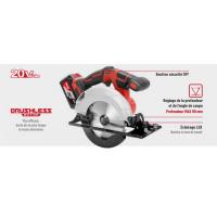  SCIE CIRCULAIRE 20V 2X 4AH 