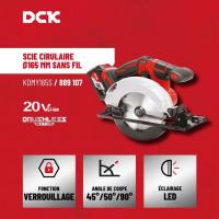  SCIE CIRCULAIRE 20V 2X 4AH 