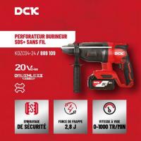  PERFO BURINEUR SDS+ 20V 2X 5AH 