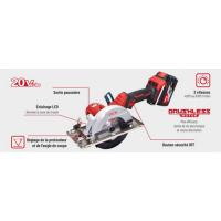  SCIE CIRCULAIRE 20V 2X 4AH 