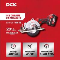  SCIE CIRCULAIRE 20V 2X 4AH 