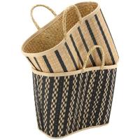  SAC CABAS JONC A RAYURE 