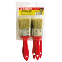  LOT DE 5 PINCEAUX PLAT S/COQUE 