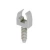  CLIP+CHEVILLE TUBE D25 GRIS 
