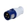  FICHE MALE 2P+T CEE 16A BLEU 