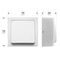  BOUTON-POUSSOIR SAILLIE BLANC 
