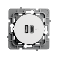  PRISE DBLE USB A+C CASUAL BLC 