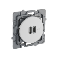  PRISE DBLE USB A+C CASUAL BLC 