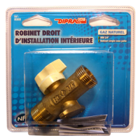  ROBINET GAZ NATUREL +PATTE 3/4 