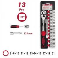  CLIQUET 1/2" + 11 DOUILLES 6P 