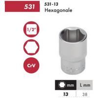  DOUILLES 1/2" 6 PANS 13MM 