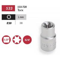  DOUILLE TORX E20 /DOUILLE 1/2" 