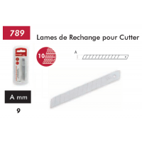  LAMES RECHANGE CUTTER 9MM 