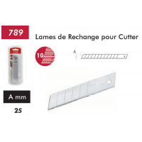  LAMES RECHANGE CUTTER 25MM 