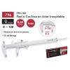  PIED COULISSE ACIER INOX 150MM 