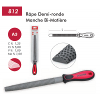  RAPE DEMI-RONDE MI DOUX 150MM 