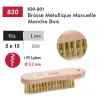  BROSSE METALLIQUE BOIS VIOLON 