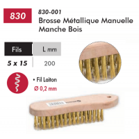  BROSSE METALLIQUE BOIS VIOLON 