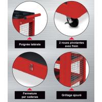  SERVANTE ATEL 4 PLAT GRILLAGEE 