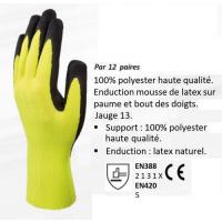  GANTS MANUT FLUO JAUNE T9 