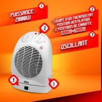  RADIATEUR SOUFFLANT OSCI 2000W 