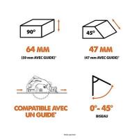  SCIE CIRCULAIRE 1600W 185MM 