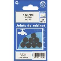  CLAPET PLEIN 11,5X6 CAOUTCHOUC 