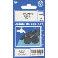  CLAPET PLEIN 16X7 CAOUTCHOUC 