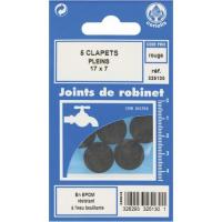  CLAPET PLEIN 17X7 CAOUTCHOUC 