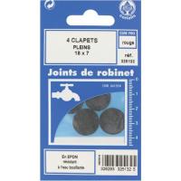  CLAPET PLEIN 18X7 CAOUTCHOUC 