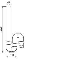  SIPHON MAL SORTIE VERTICALE 
