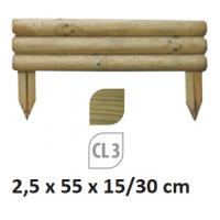  BORDURE BOIS EP25 H30/55CM 