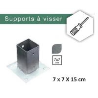  PIED GALVA 7X7X15CM A VISSER 