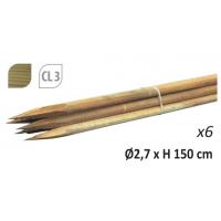  TUTEUR X6 PIN D27MM H1500MM 