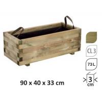  BAC BOIS RECTANGLE 90X40X33CM 