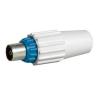  FICHE COAX BLEUE MALE 9,52MM 